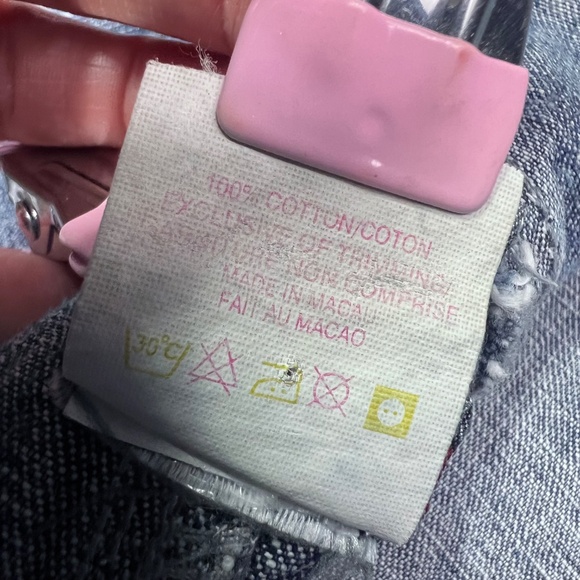 VINTAGE |•SILVER JEANS•| Blue Denim Flare Leg Bib Overall Jeans - Picture 12 of 14